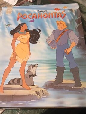 Disney Pocahontas Bookn Yellow, Blue & Tan Characters 96 Pages